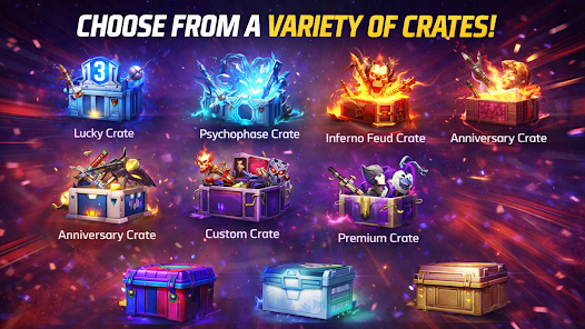 Crate selection screen